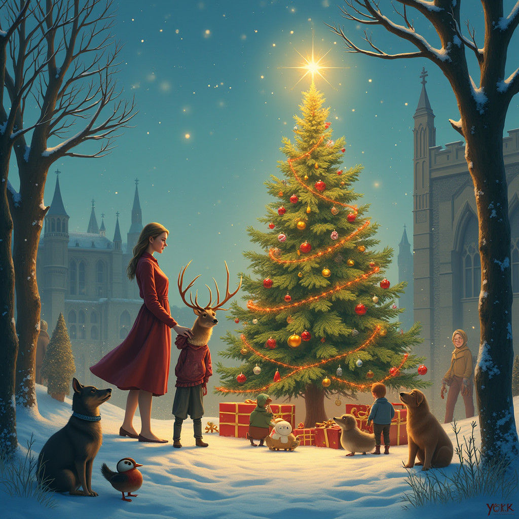 Healing Light: Christmas Scene in York