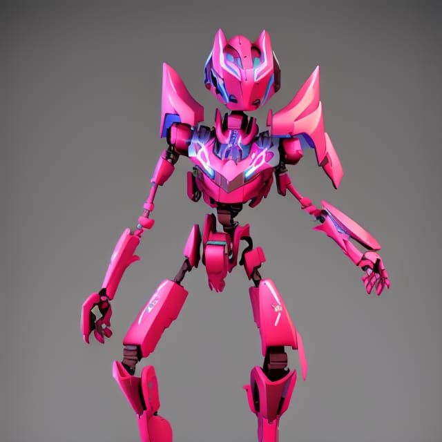 G1 Transformers Arcee Robot Form in 3D