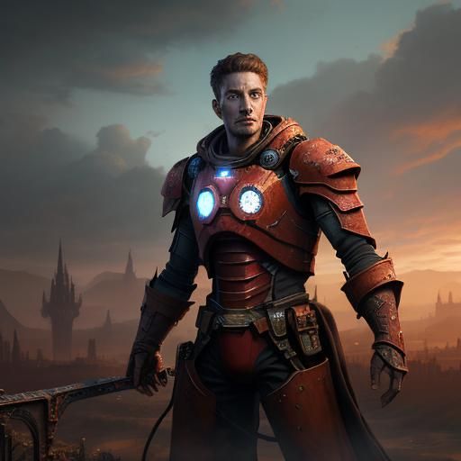 Vines Cover a Rusty Iron Man: Detailed Matte Painting