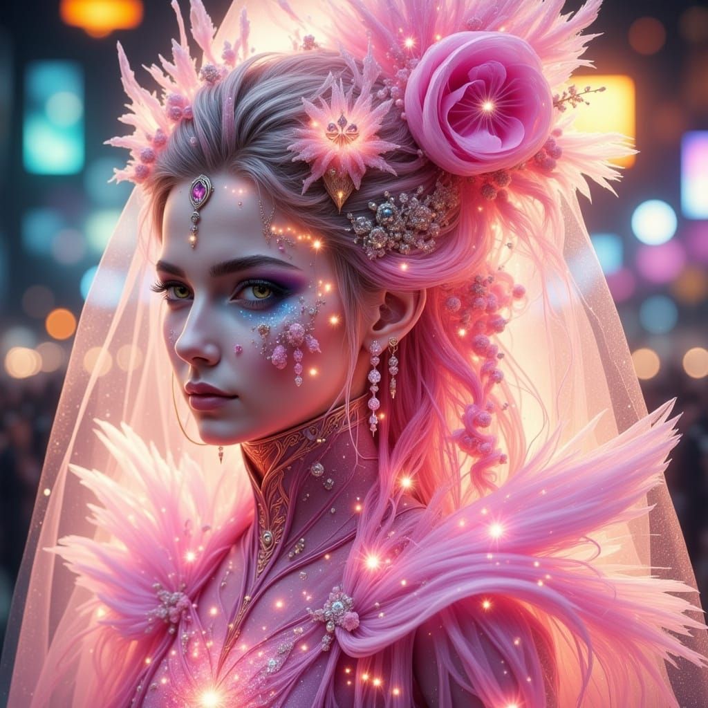 Star Wars Princess Leia in Abstract Reality