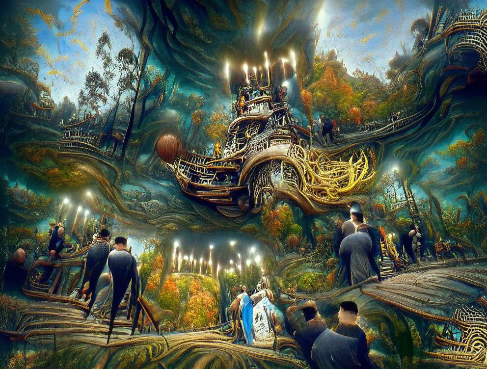 Metallic Alien Machine Destroys City as Digital Art