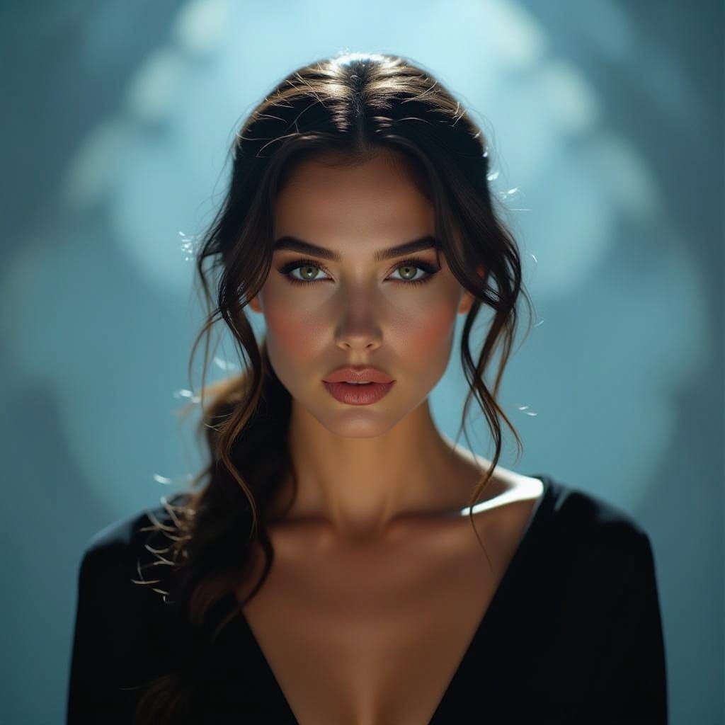 Ethereal Goddess in Cinematic Haze, Shot on 35mm Film