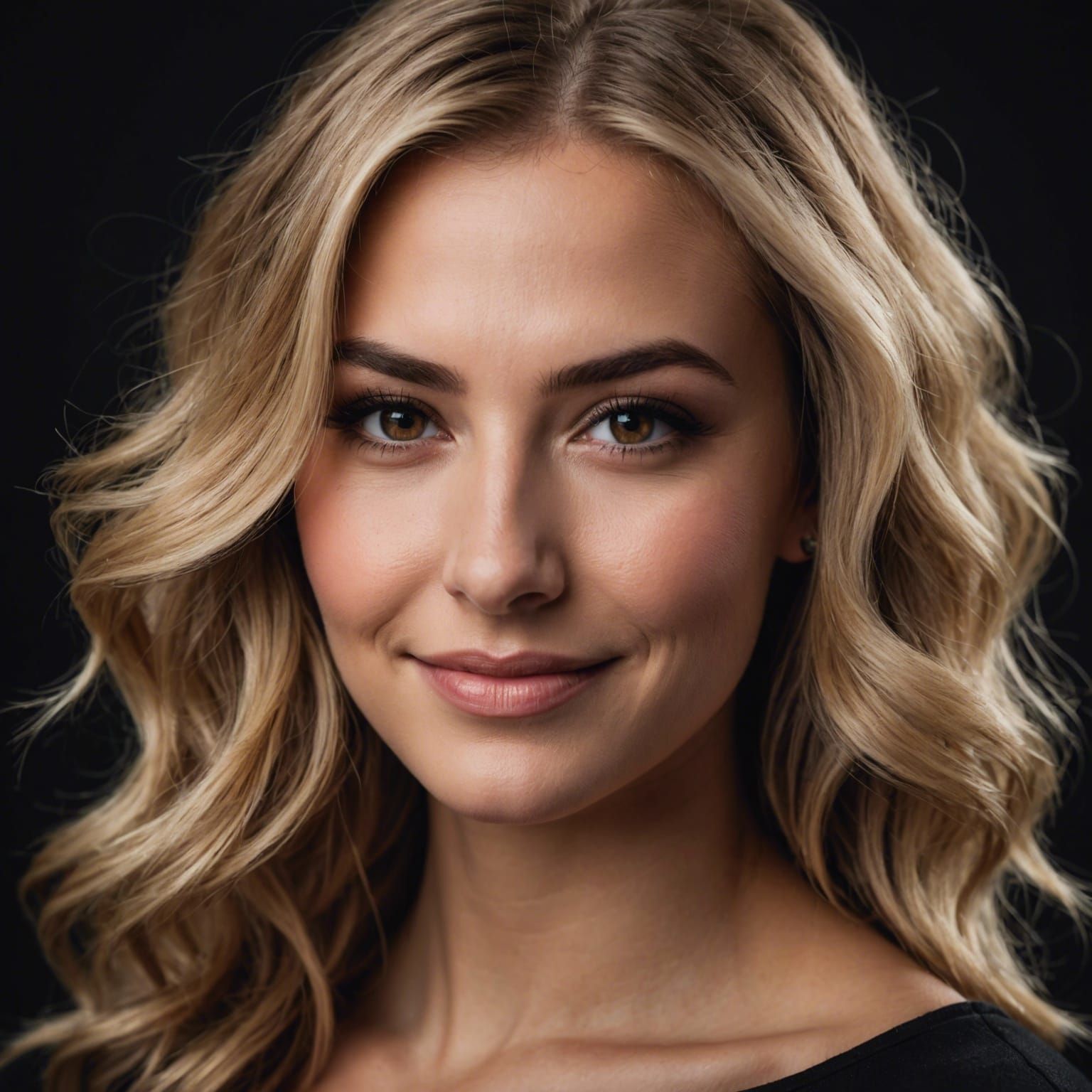 Glamour Portrait of a Beautiful Woman with Tears