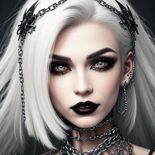 Behold, a sweet angel, a pure vampire spirit adorned with ch...