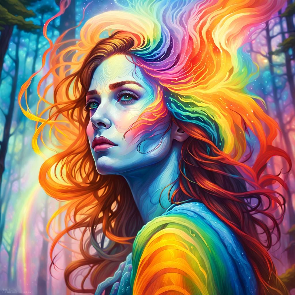 Fauvist painting of a woman.