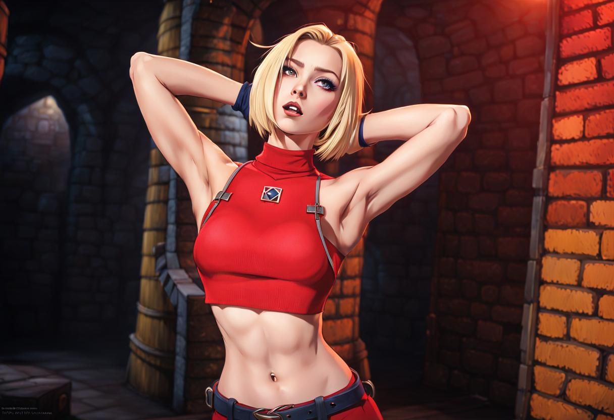 Blue Mary KOF pose #6