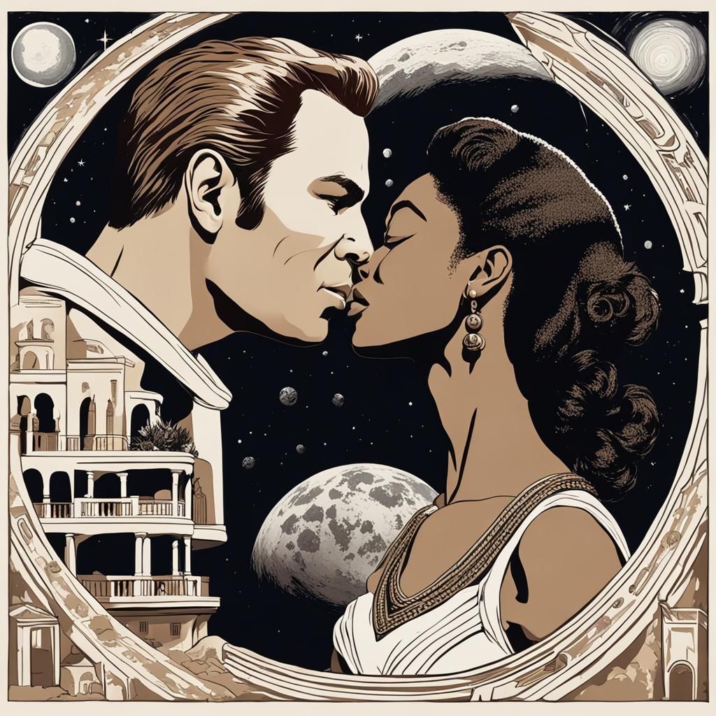 Captain Kirk and Uhura's Grecian Holiday