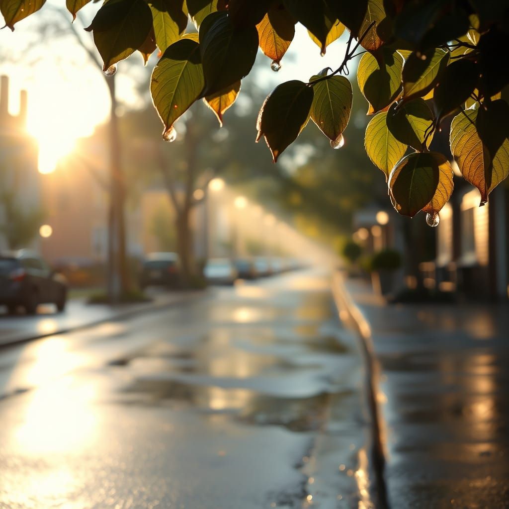 the morning after a heavy night downpour