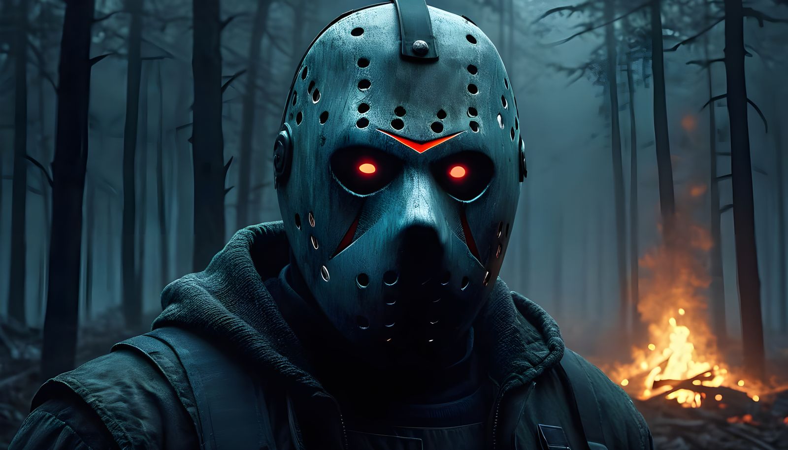 Hyperrealistic Friday 13th Portrait in Surreal Style