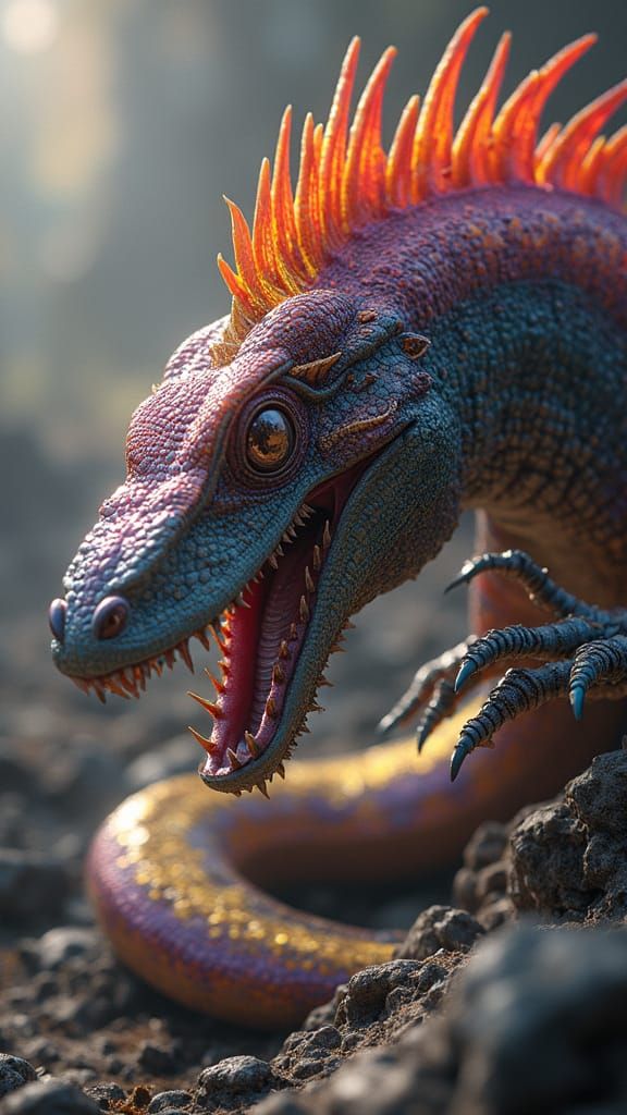 Epic Dark Fantasy Battle Scene in Vibrant Colors