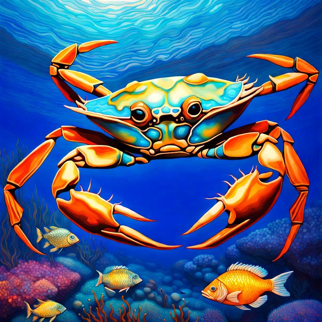 BLUE CRAB PORTRAIT