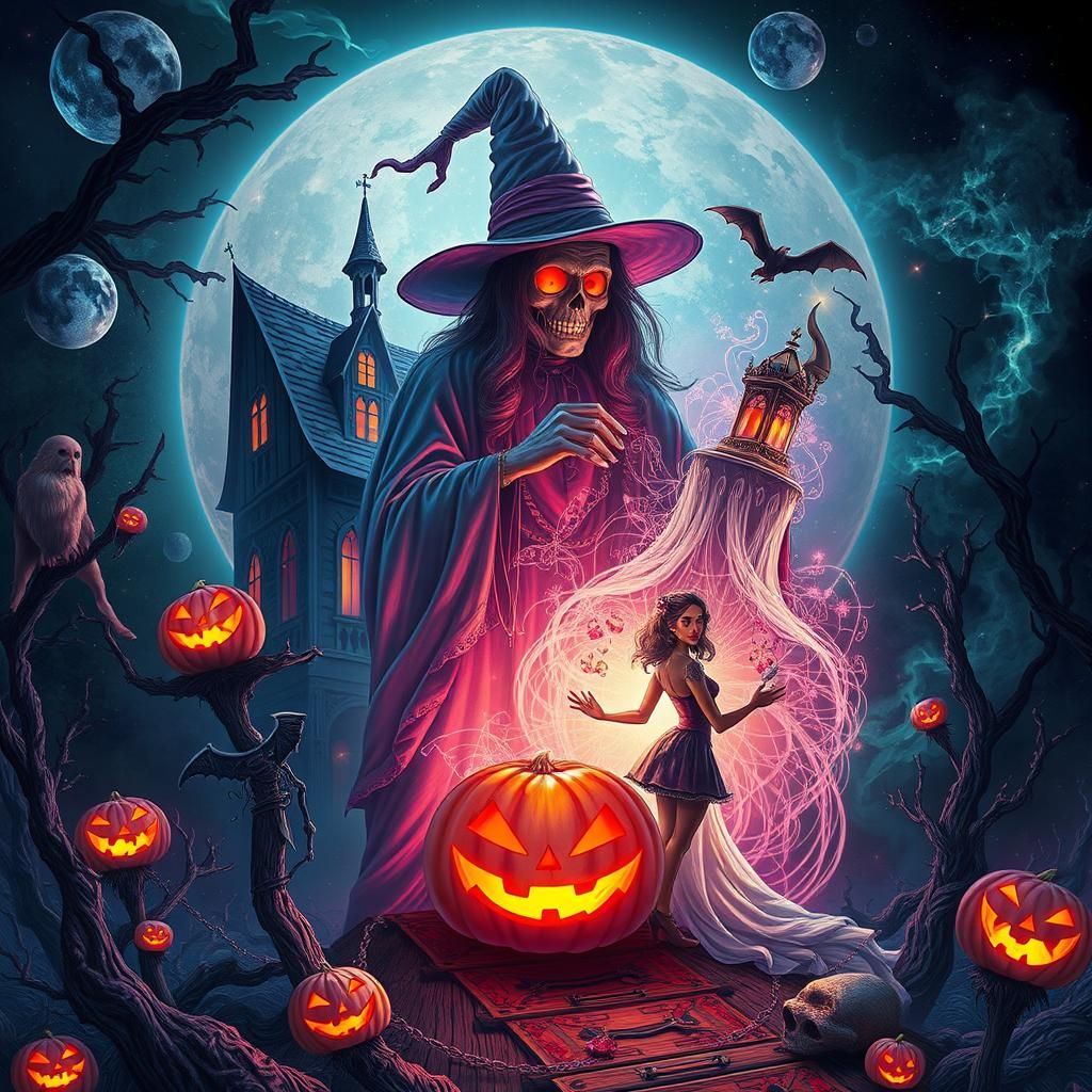 Victorian Halloween in Astral Cosmic Style