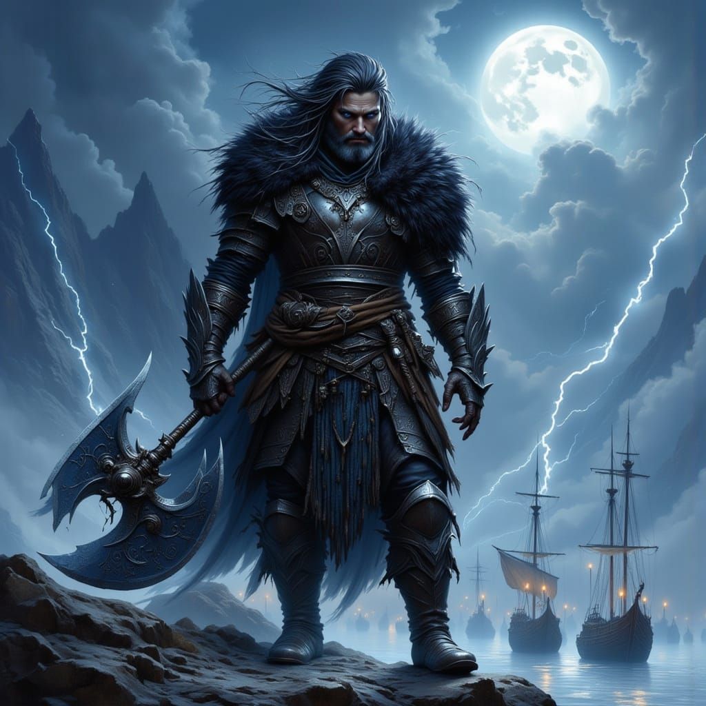 Raiden Nightwish, Gorean Clansman with War Axe