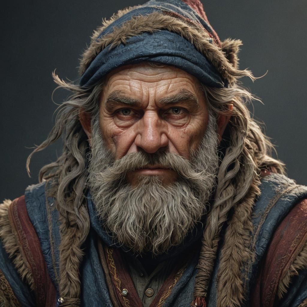 Grizzled Gruff Dwarf Sorcerer