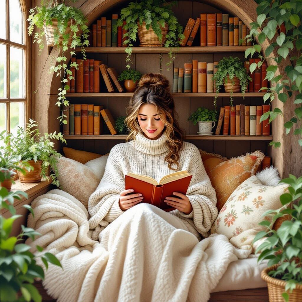 Whimsical Reading Nook Inspired by Beatrix Potter