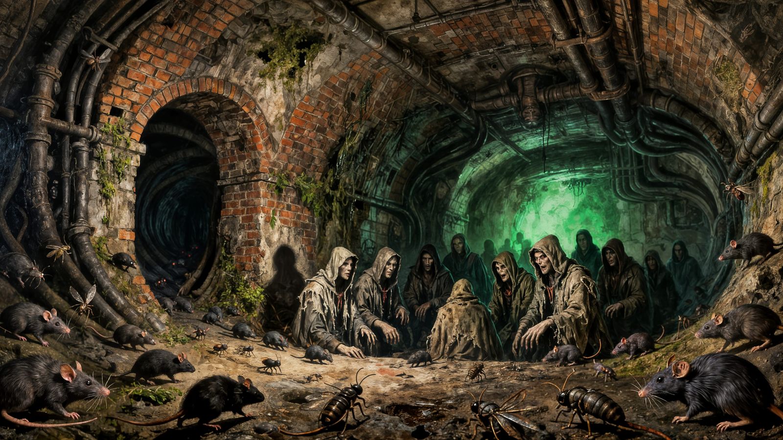 Ugly Vampire Clan in Underground Sewer Nest