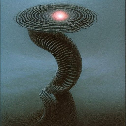 Sinister Uzumaki Spirals in Eerie Style