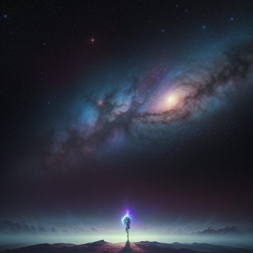 Astronaut Adrift in Cosmic Nebula: Awe-Inspiring Sci-Fi Art