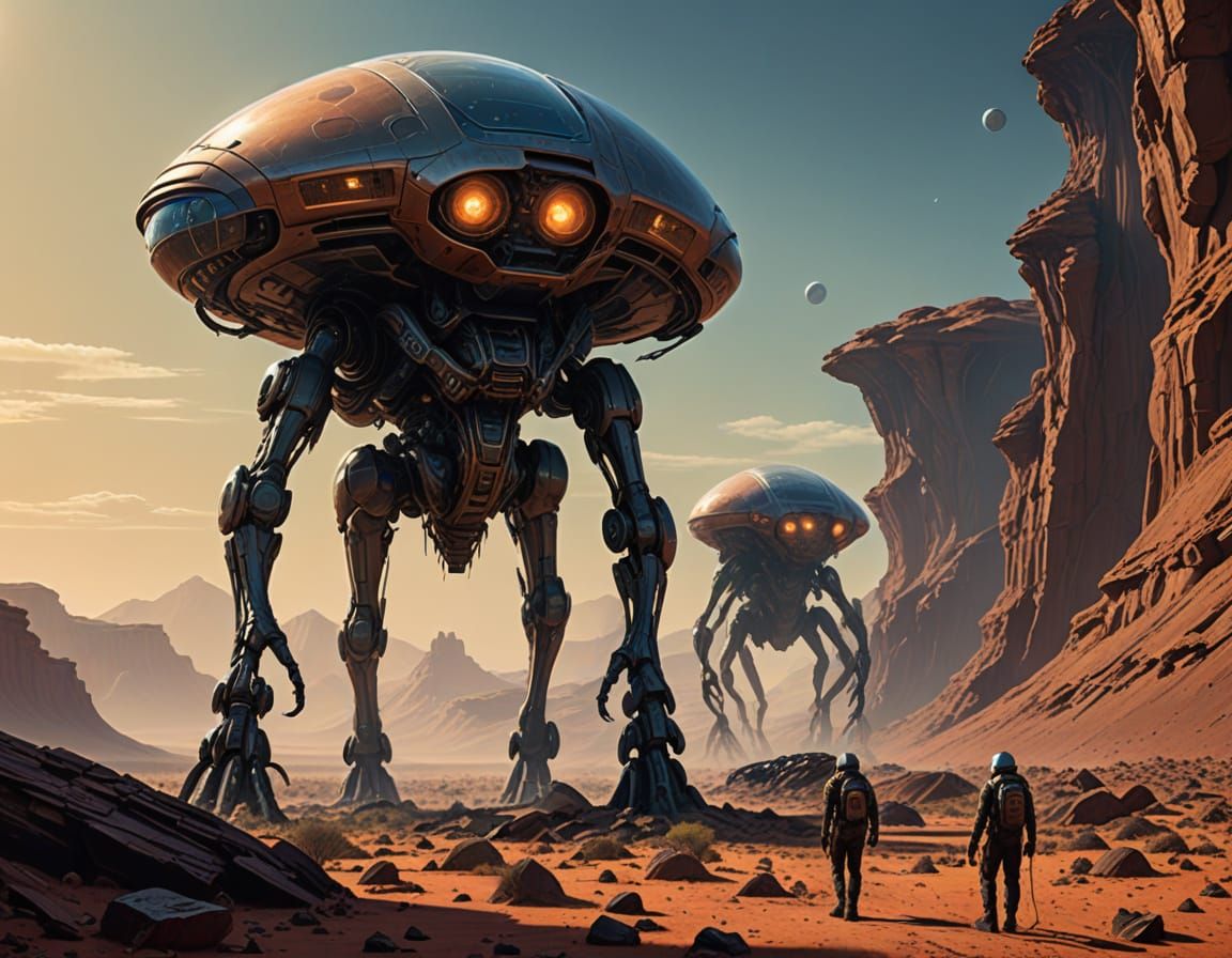 Martians in Harmony with the Red Planet's Harsh Environment