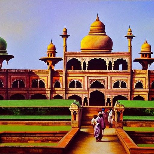 Lalbagh Fort, Dhaka: Oil Painting