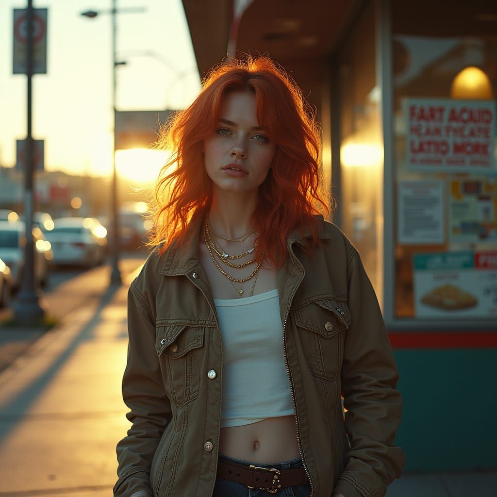 Hip Hop Fashion Photo in Hyper-Realistic Style