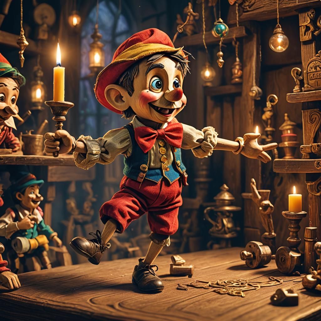Pinocchio Dances: Fantasy Concept Art in Digital Painting St...