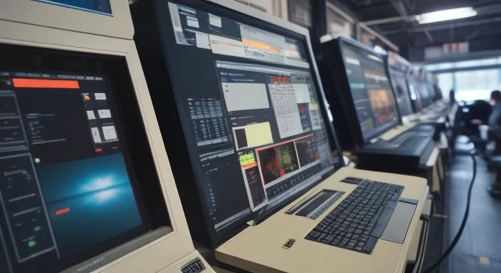 Professional Photo of Unix System with Bokeh