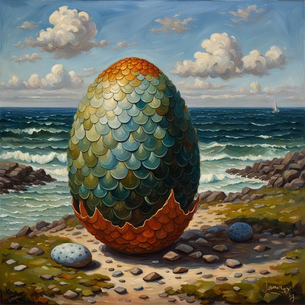 A smock flat dragon egg