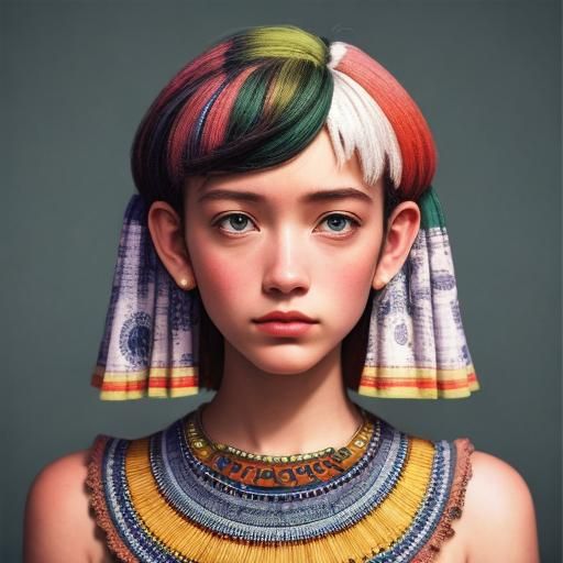 Photorealistic Portrait of Wise, Elegant Figure