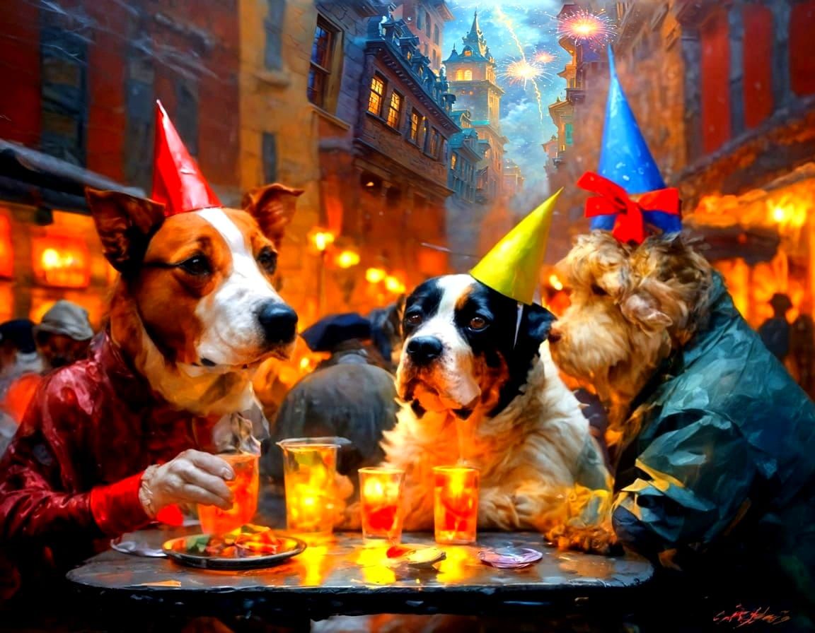 Ethereal Fireworks Pattern Bursting High Above