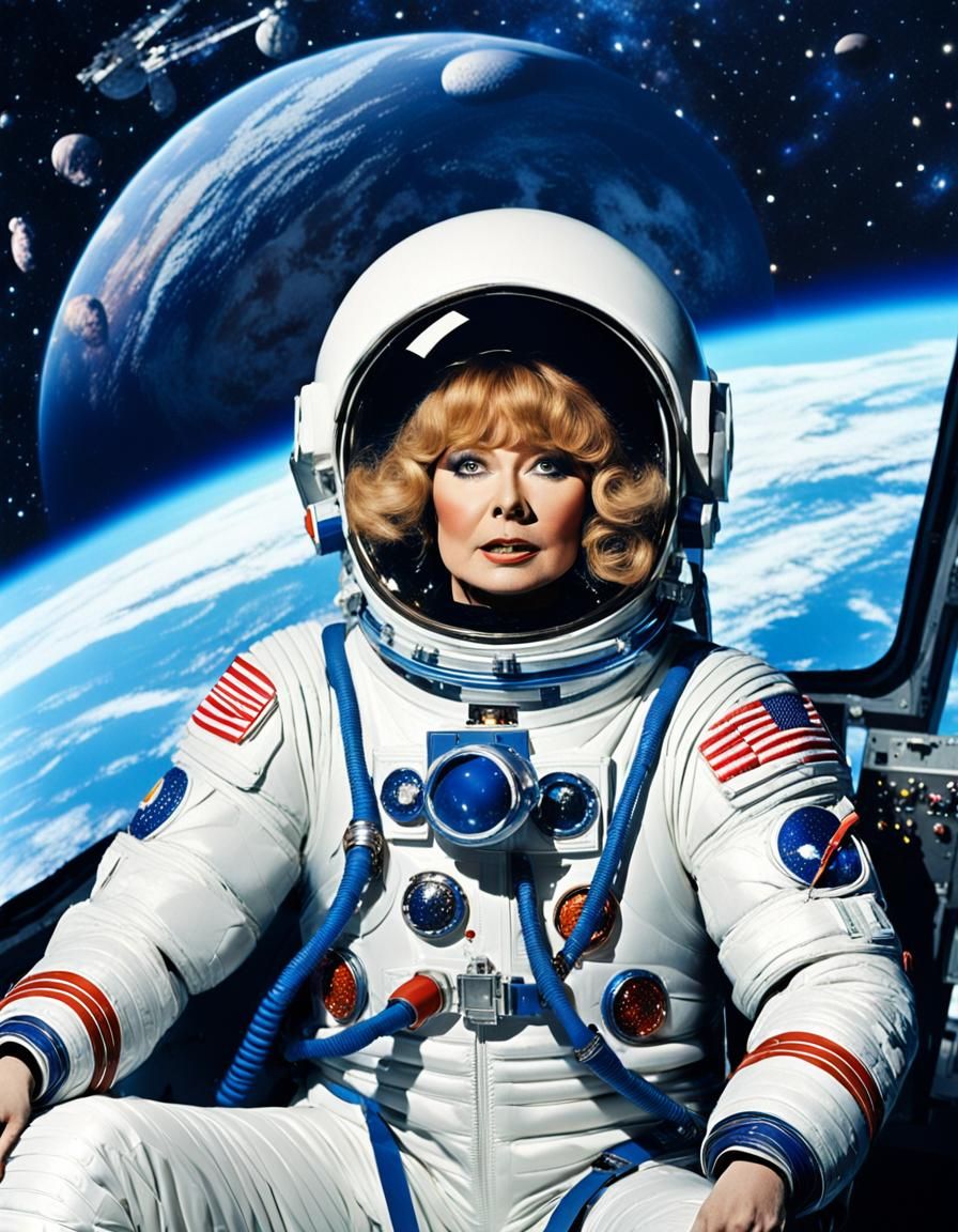 Alla Pugacheva Singing in Spaceship Cockpit