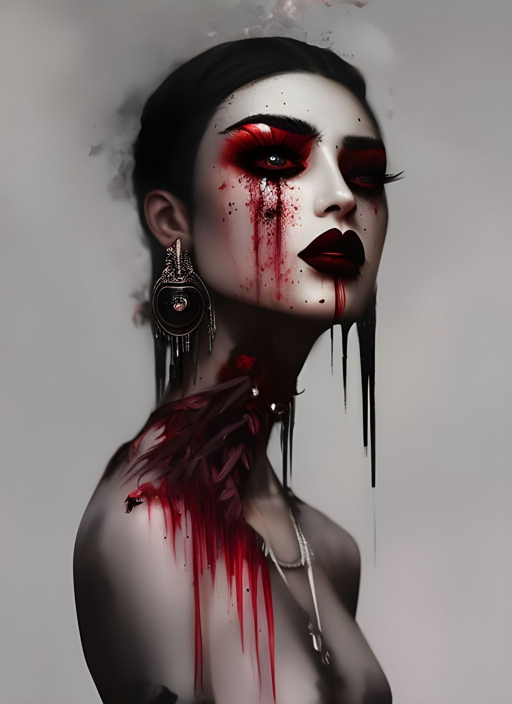 Elaborate Vampire Fantasy in Hyperdetailed Style