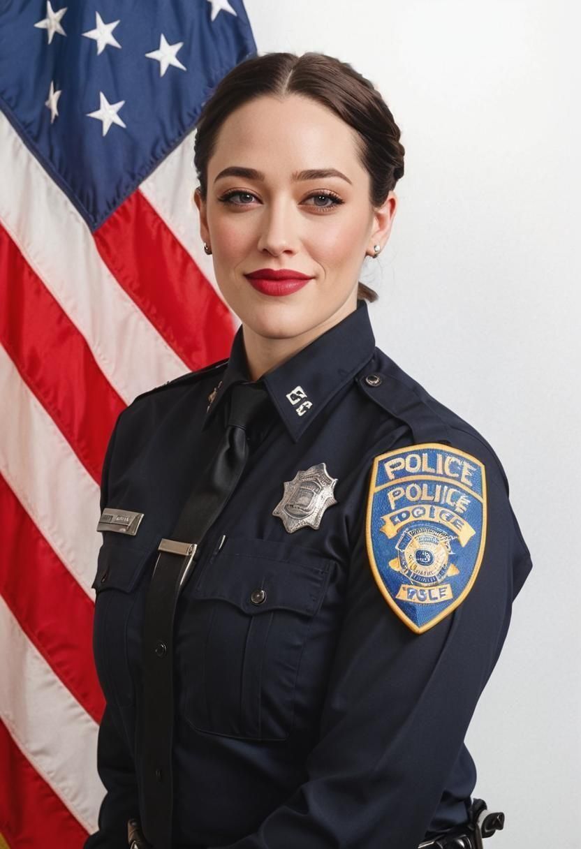 Female Police Officer in Uniform Smiling