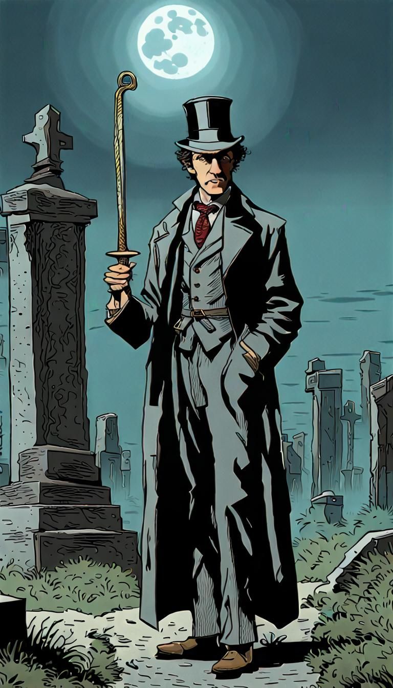 Sherlock Holmes Confronts Mummy Gnoll Under Super Moon