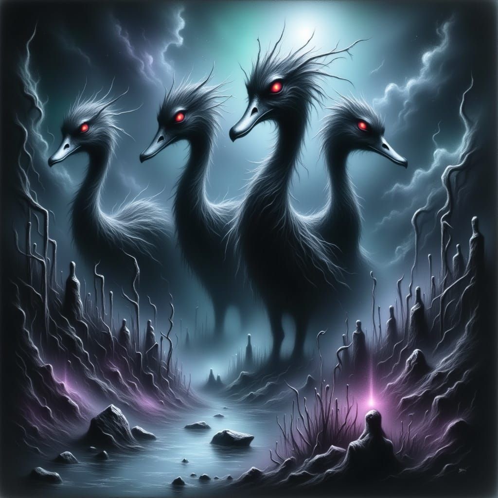 Malevolent Ducklings Emerge in Dreamlike Realm