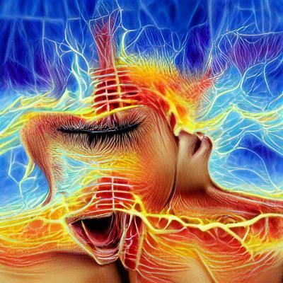 The energy flowing inside my nerves