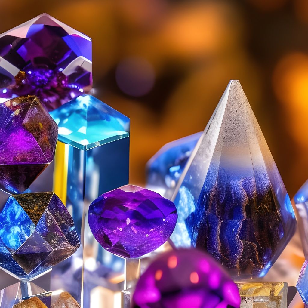 Hyperdetailed Crystal Shop Window Display in Rococo Style