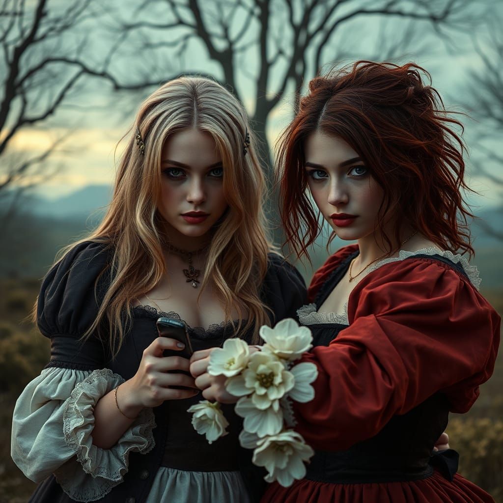 Gothic Cyberpunk Murder Mystery with Twin Detectives