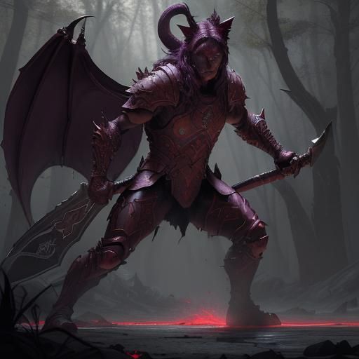 Cat Warrior Dragon Fight in Dark Fantasy Style