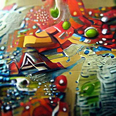 Abstract Painting with Intricate Details