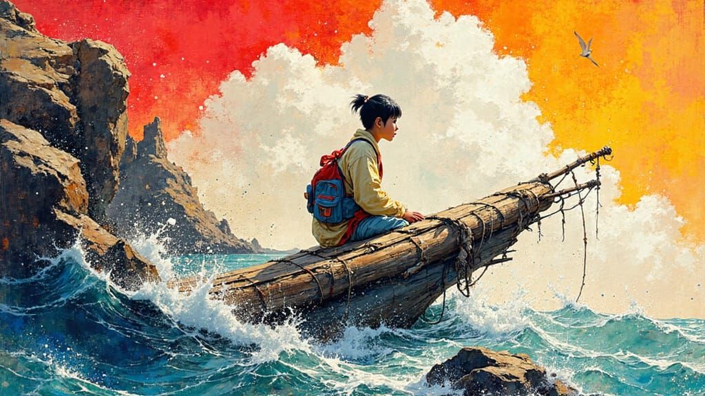 Surreal Pop Art Goddess in Vibrant Colors