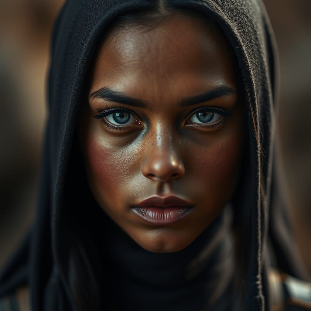 Professional Portrait with Bokeh and Studio Lighting