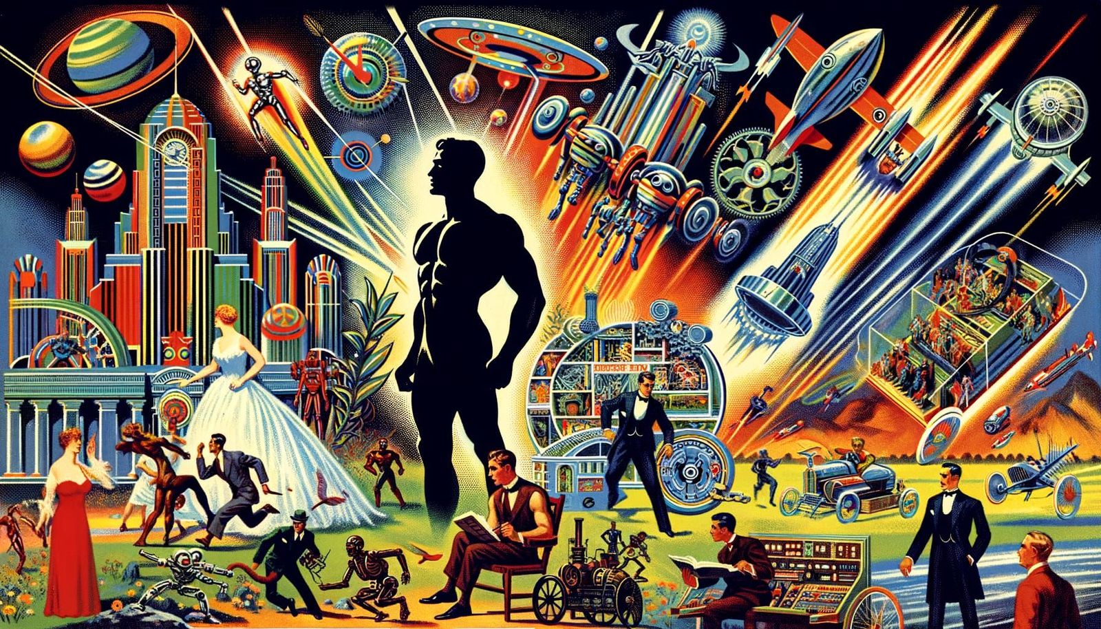 Vintage Pulp Magazine Cover: Future War