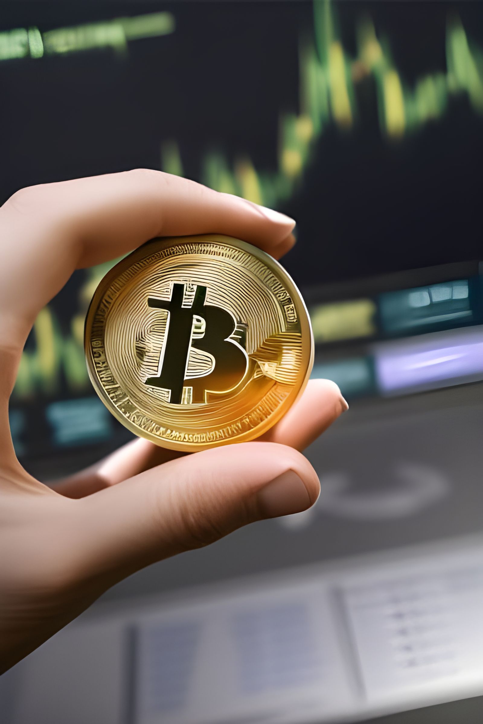 Hyperrealistic Bitcoin with Volumetric Lighting in 8K