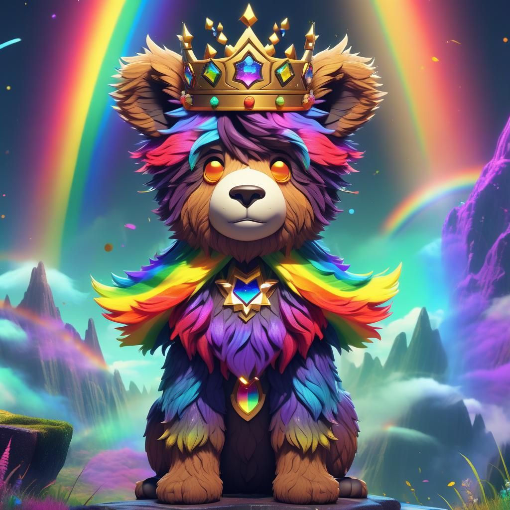 The magic rainbow teddy-bear 3