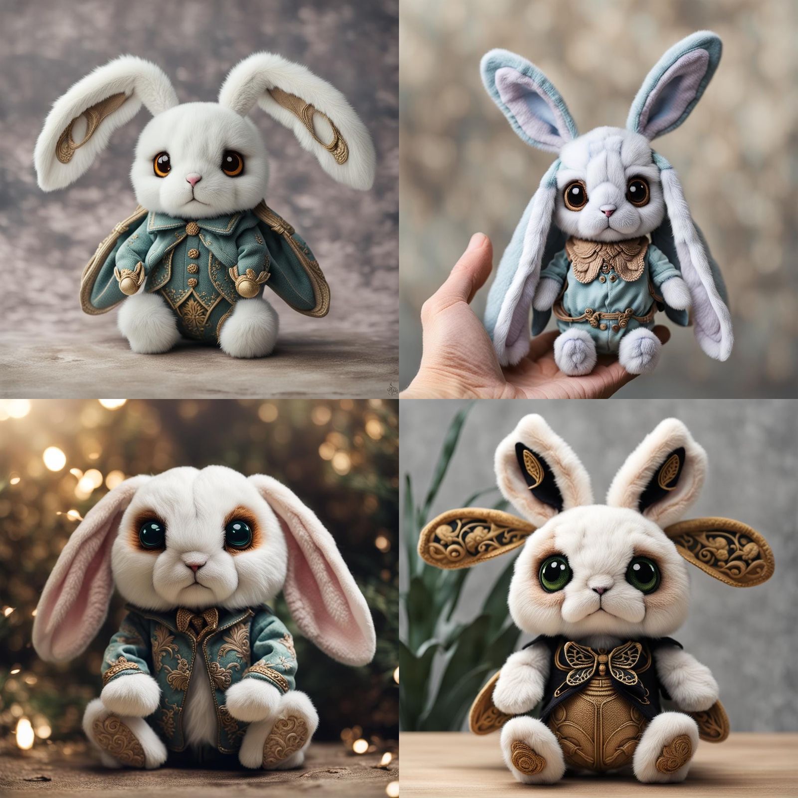 Detailed Photography of a Moth-Bunny Plush Toy