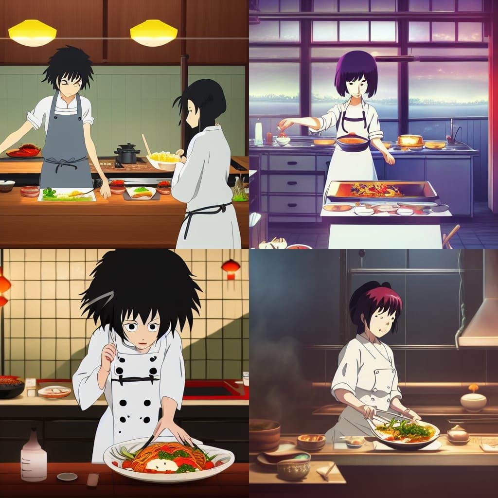 Ghost Girl Cooks Japanese Food, Studio Ghibli Anime