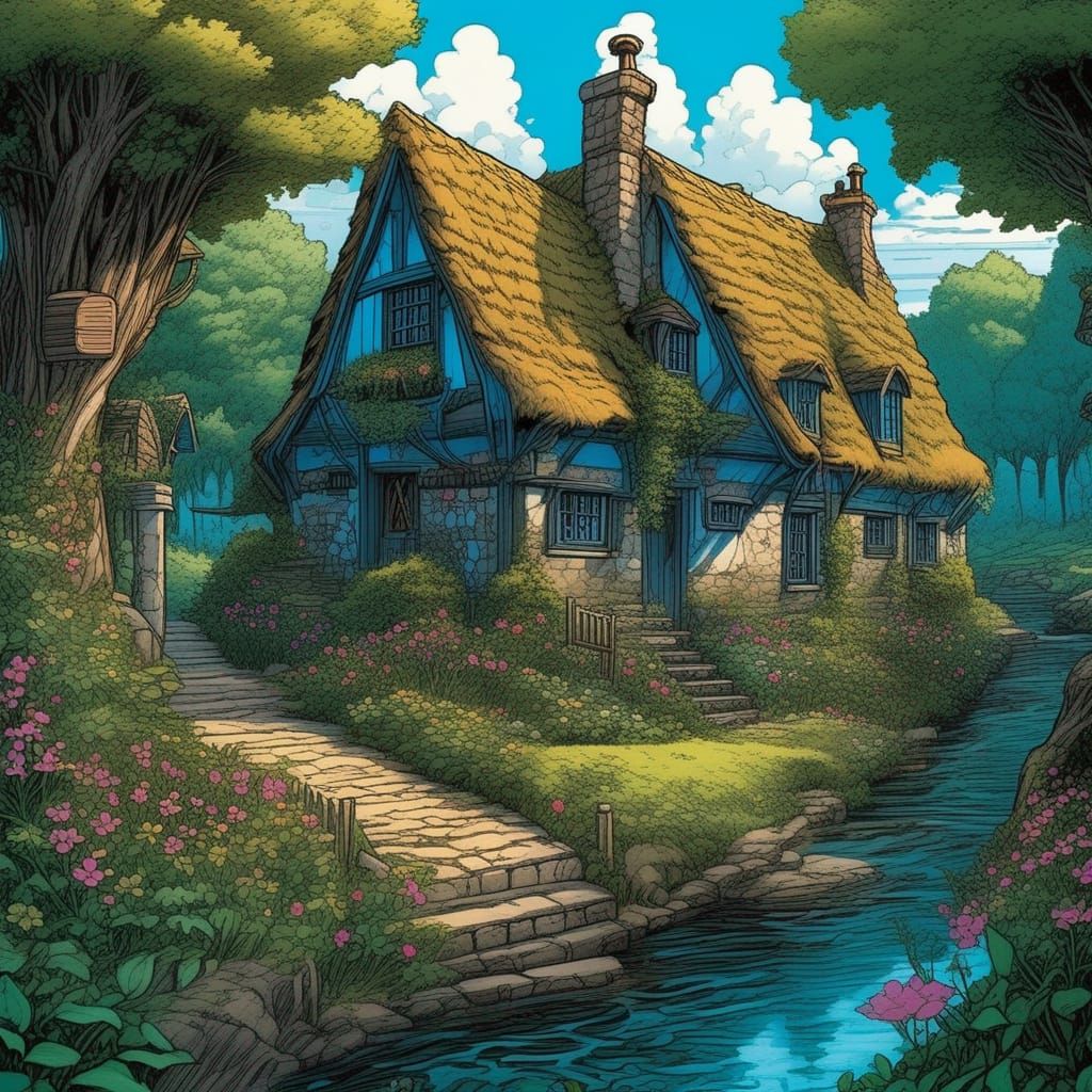 Fairycore Medieval City by Lush River