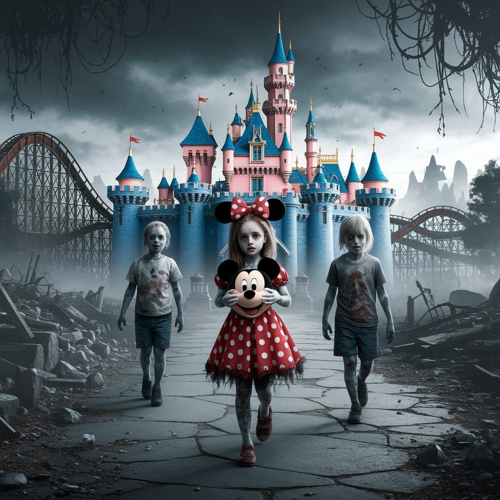 Post-Apocalyptic Zombie Disneyland Nightmare