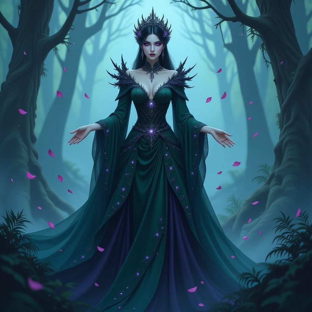 Forest Empress with Thorn Embroidery